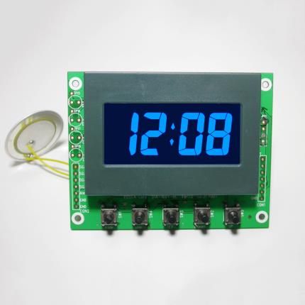 LCD n&#xE9;gatif Module Alarme quotidienne d&#x27;&#x27;horloge avec r&#xE9;tro-&#xE9;clairage bleu, 51C-160YZ-NB (bleu)