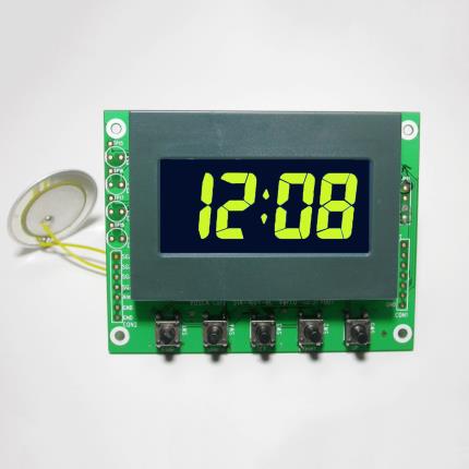Negative LCD Daily Alarm Clock Module with Gree Backlight, 51C-160YZ-NG (green)
