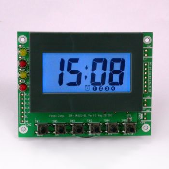 Multi-Alarm Clock Module with Blue Backlight