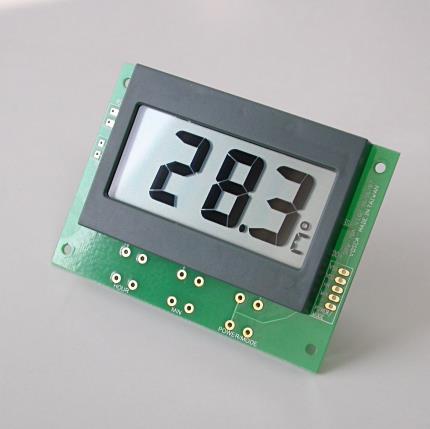 Celsius, Fahrenheit, LCD-Modul, Umgebungstemperatur, Umgebungstemperatur, Eingangs- / Ausgangst&#xFC;rthermometer