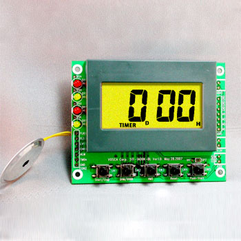 99 Days 23 Hours Countdown/Up Timer Module with Yellow LED Back-light