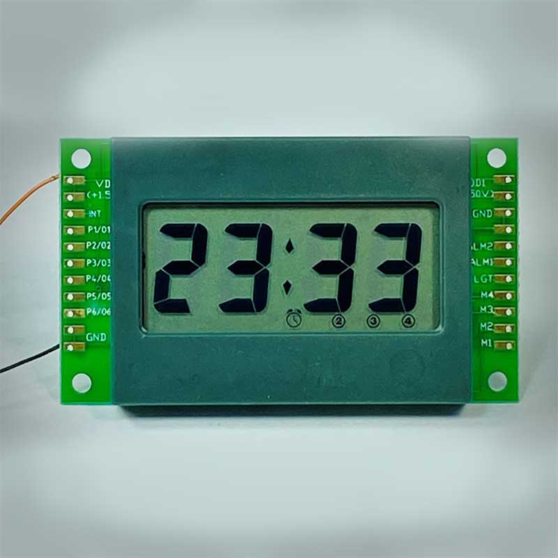 4XE-A0JZ, 12-hour LCD 4 daily alarm clock