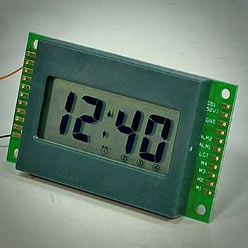 4XC-A0JZ, módulo de reloj despertador LCD de 24 horas