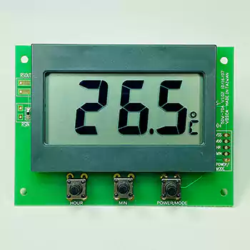 LCD温度計時計モジュール、50W-T31CC、温度計