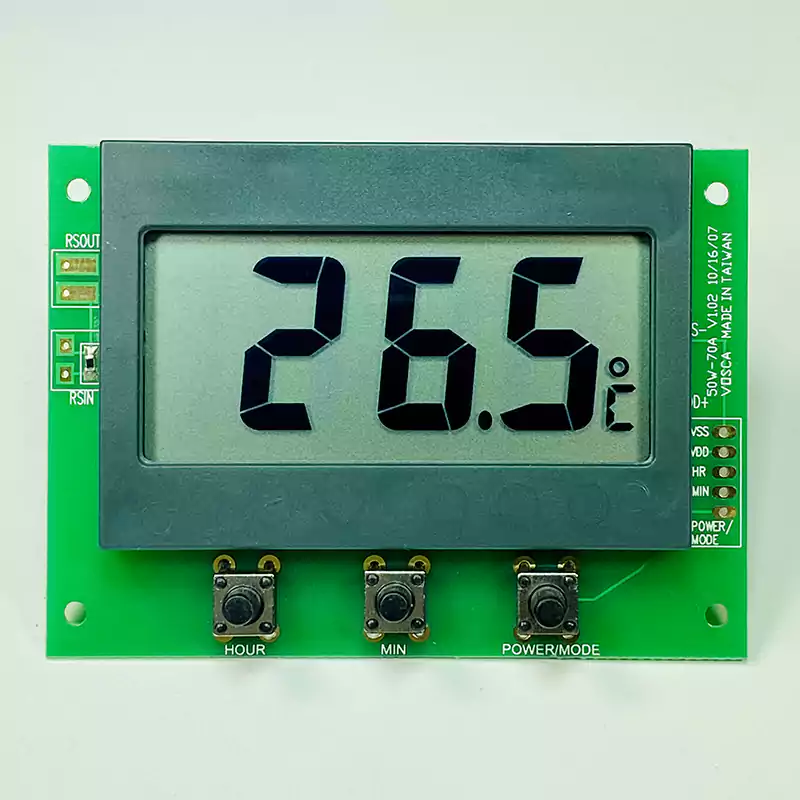LCD thermometer clock module, 50W-T31CC , thermometer