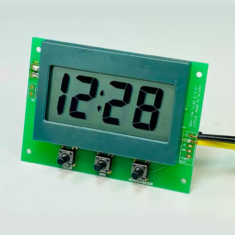 Thermometer clock module, external power supply 50W-T31CeC, clock mode