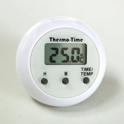 anywhere stick-on thermometer clock)