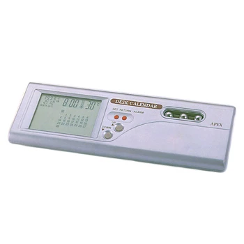 Desktop-Kalender-Uhr mit Thermometer &amp;amp; Stifthalter