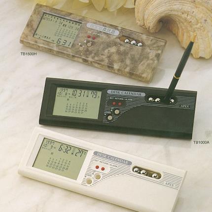 Kalenderuhr mit Thermometer &amp;amp; Stifthalter