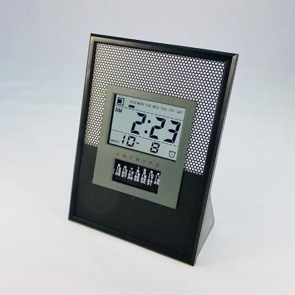 clear LCD perpetual calender alarm clock CL203