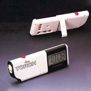 travelling alarm clock with torch