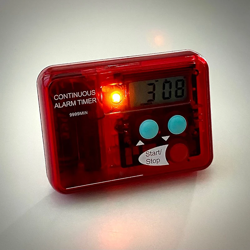 9999 Minuten kontinuierlicher Alarm-Timer – Duale visuelle und akustische Warnung