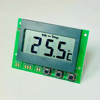 Mode d&#39;affichage 50W-06C : horloge et température alternativement