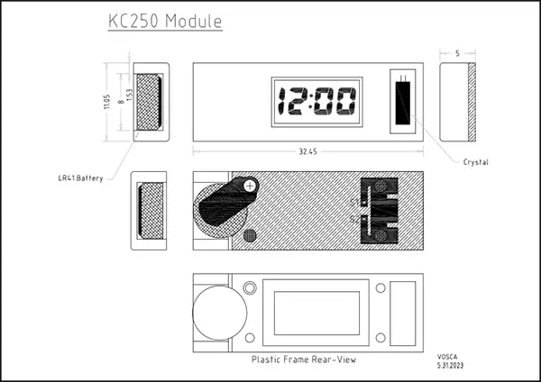 KC250M – 小型目覚まし時計モジュール