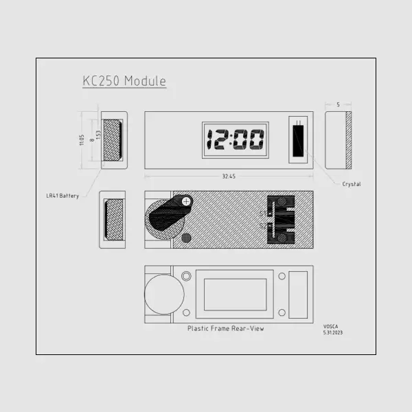 KC250M – Miniature Alarm Clock Module